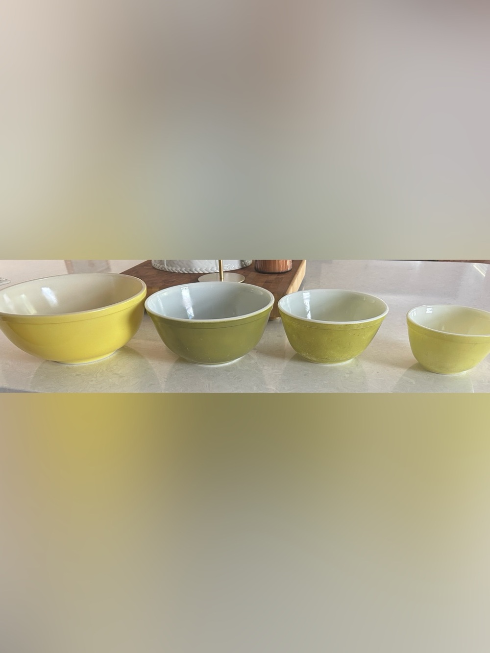 Pyrex Ware “Verde” Mixing Bowl Set